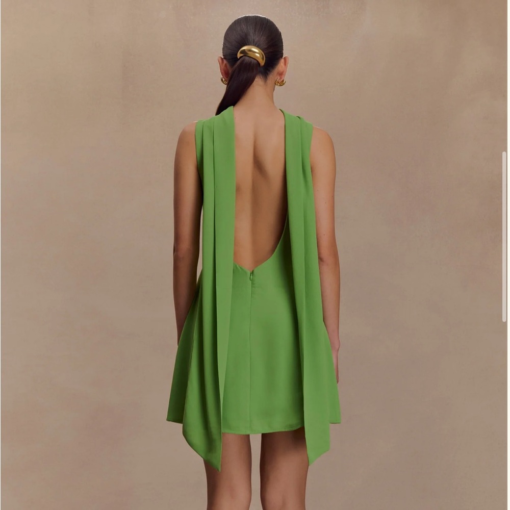 Meshki Wynter Scarf Draped Mini Dress - NWT - Picture 3 of 7